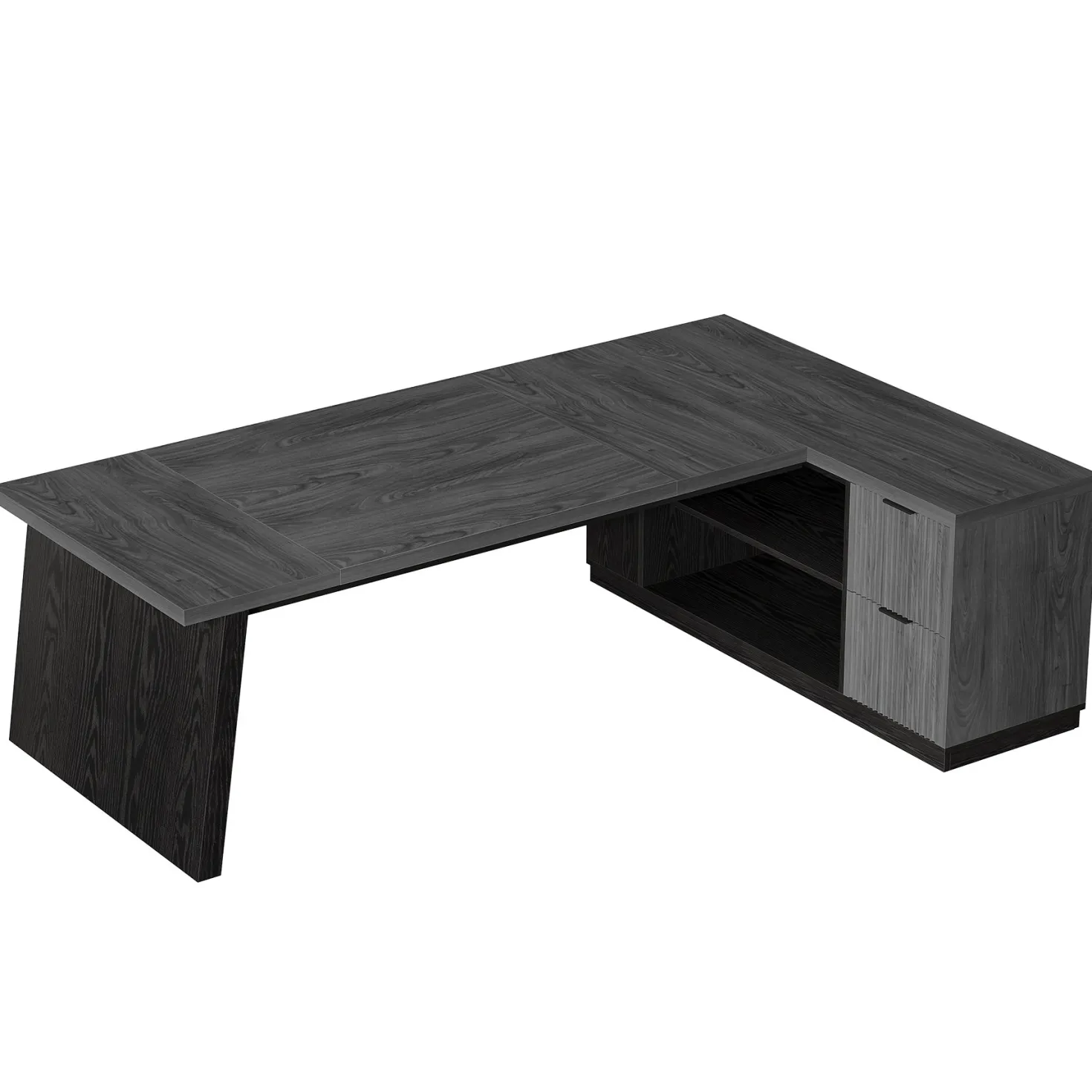 78" L Shaped Executive Desk, Corner Computer Desk Home Office Desk