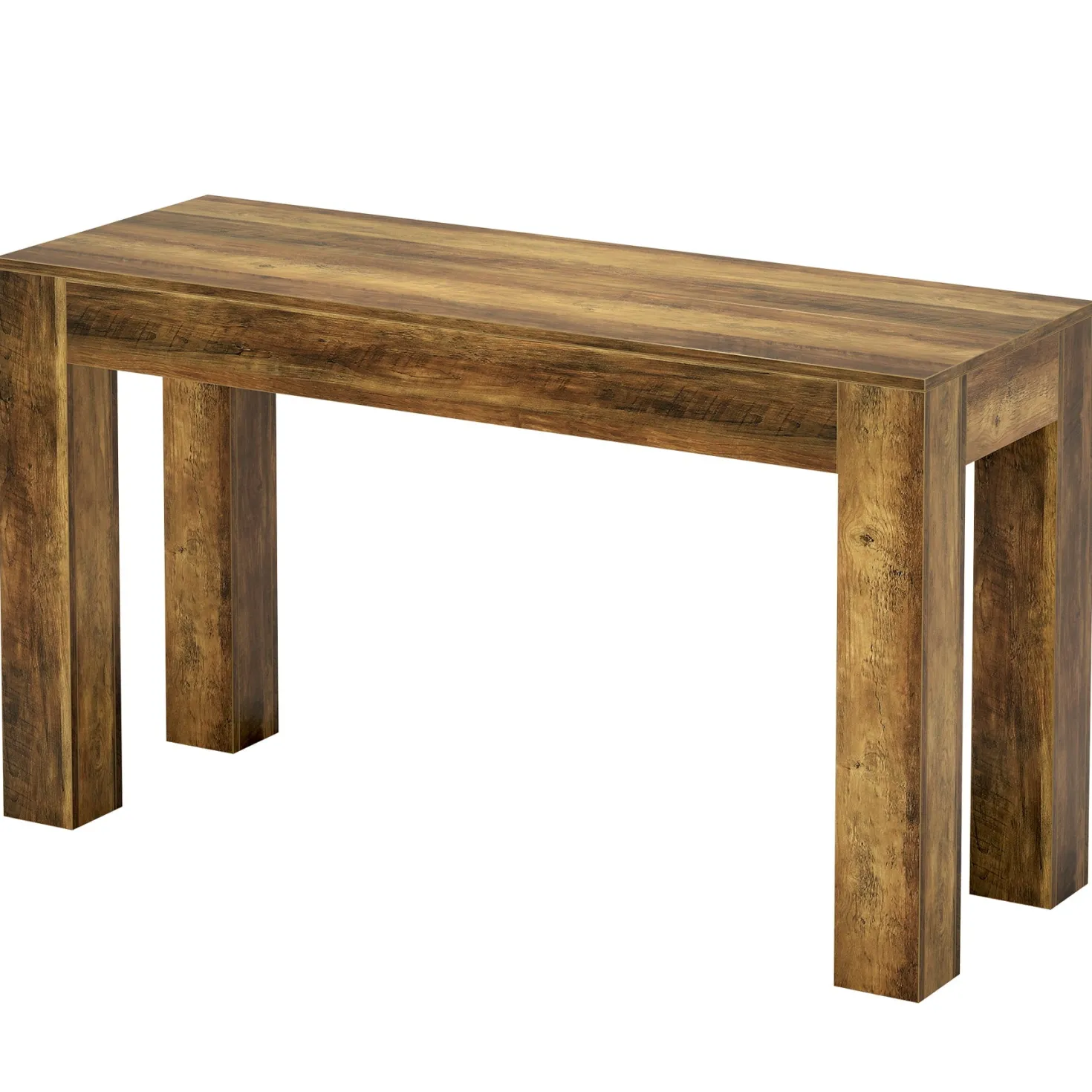 63" Long Bar Table, Rectangular Counter Height Pub Table with Sturdy Legs