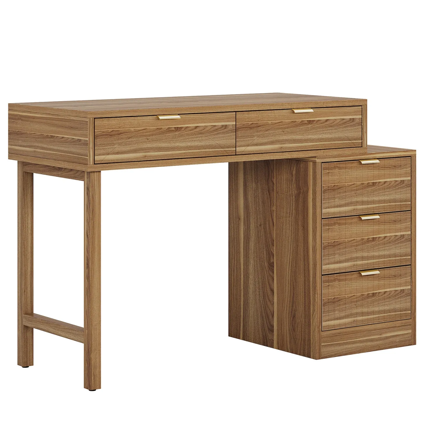 55" Makeup Vanity Table, Rustic Dressing Table Makeup Table