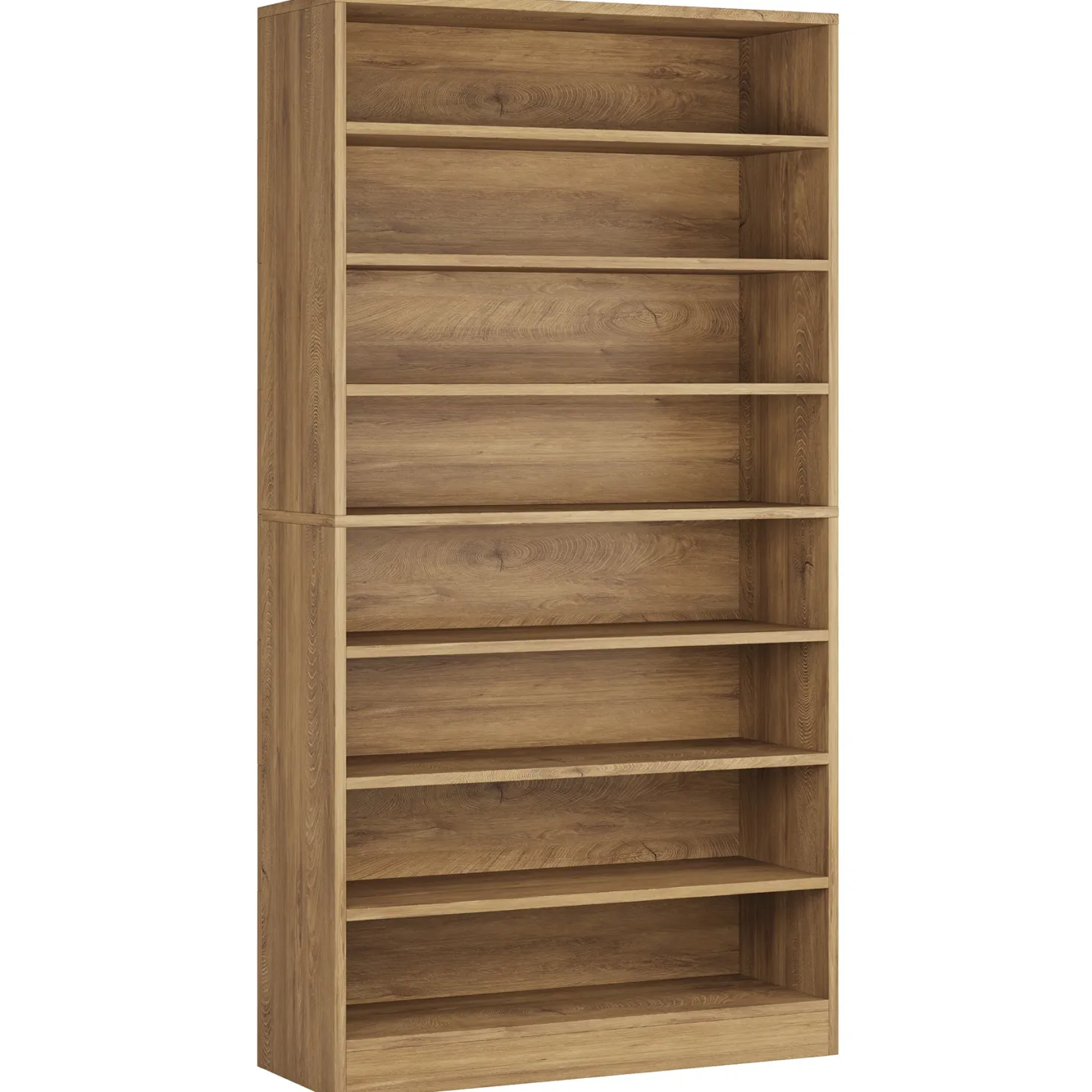 71" Modern Bookcase, Freestanding 9 Tier Bookshelf Display Organizer Etagere