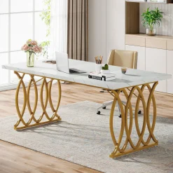 63" Modern Executive Desk, Office Computer Desk Meeting Room Table