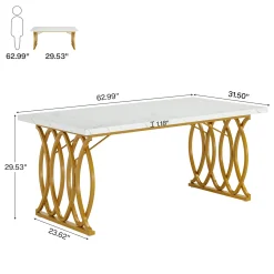 63" Modern Executive Desk, Office Computer Desk Meeting Room Table