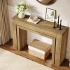41" Modern Farmhouse Console Table, Entryway Sofa Table with Double Base for Hallway, Living Room, or Entrance