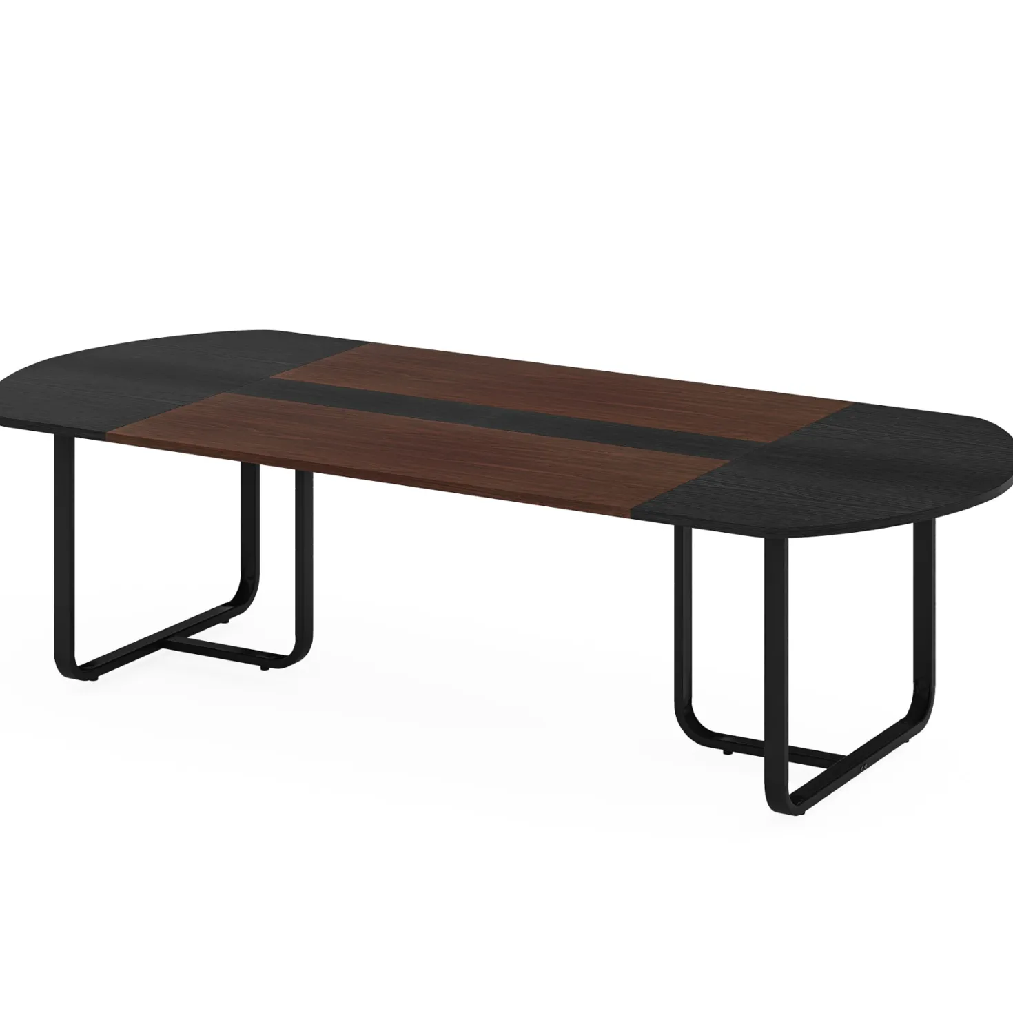 70.86" Oval Executive Desk, Modern Computer Meeting Table for Home Office