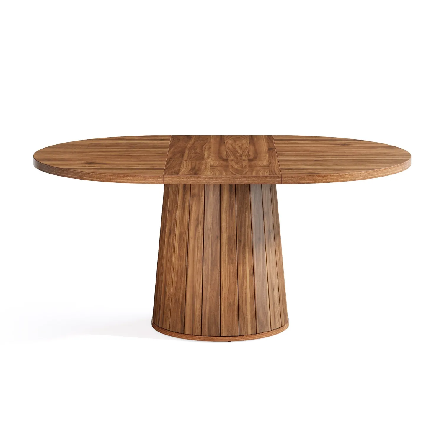 55" Oval Meeting Table, Wood Conference Table For 6 People
