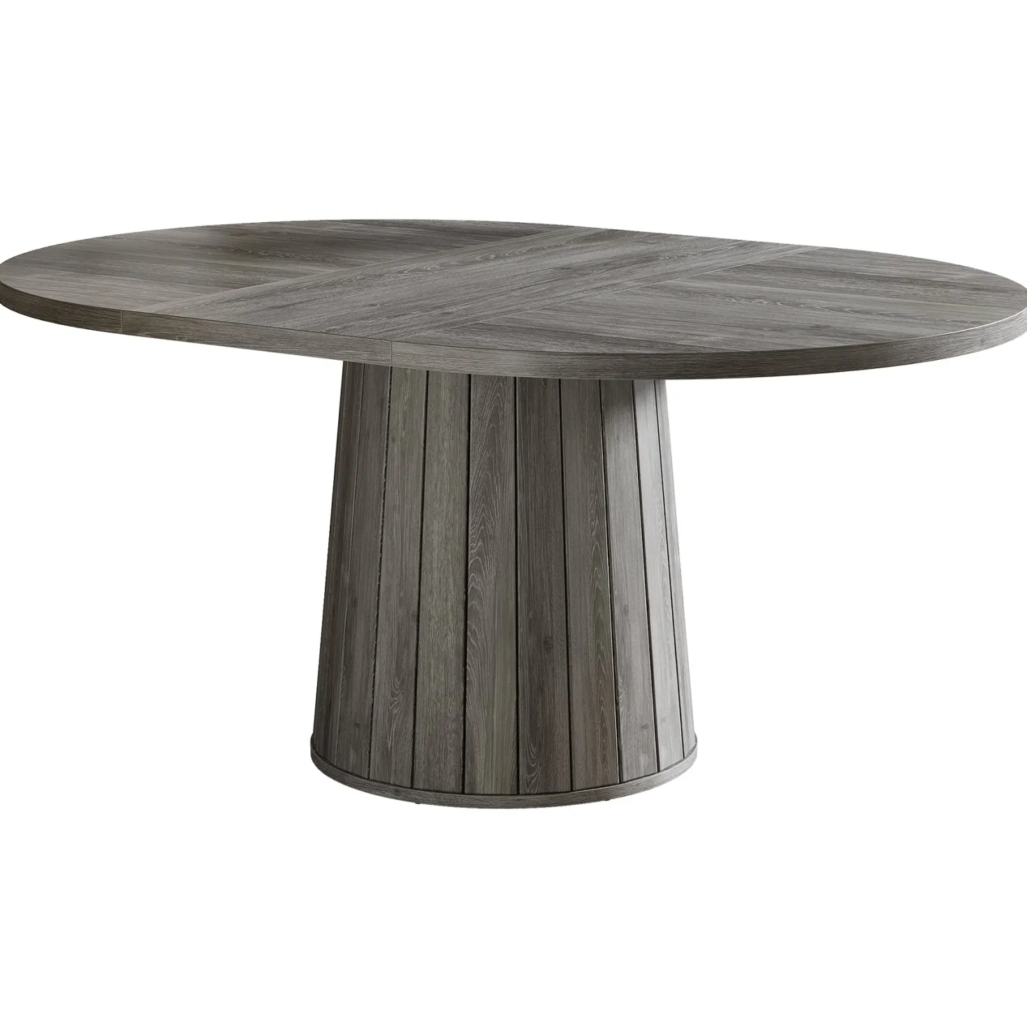 55" Oval Meeting Table, Wood Conference Table For 6 People