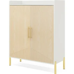 30 Pairs Shoe Cabinet, 6-Tier Modern Shoes Rack Organizer with Doors