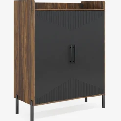 30 Pairs Shoe Cabinet, 6-Tier Modern Shoes Rack Organizer with Doors