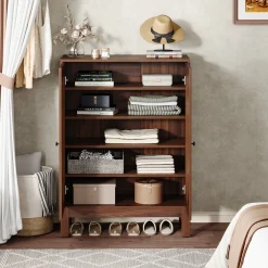 20 Pairs Shoe Cabinet, 6-Tier Shoe Storage Organizer with Adjustable Shelves
