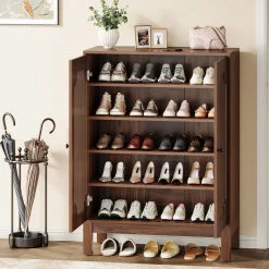 20 Pairs Shoe Cabinet, 6-Tier Shoe Storage Organizer with Adjustable Shelves