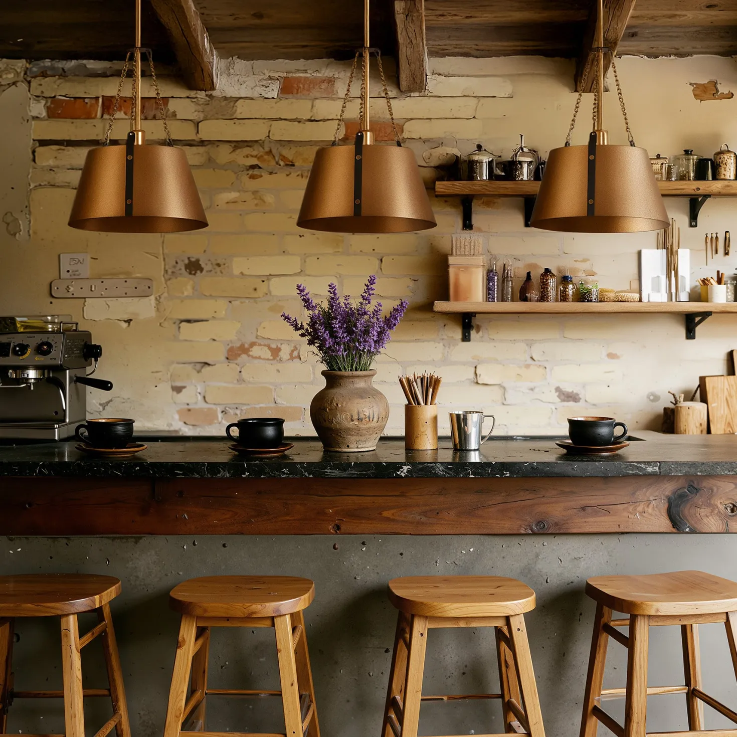 11.6" Pendant Lights, 1-Light Industrial Drum Chandelier with Adjustable Height