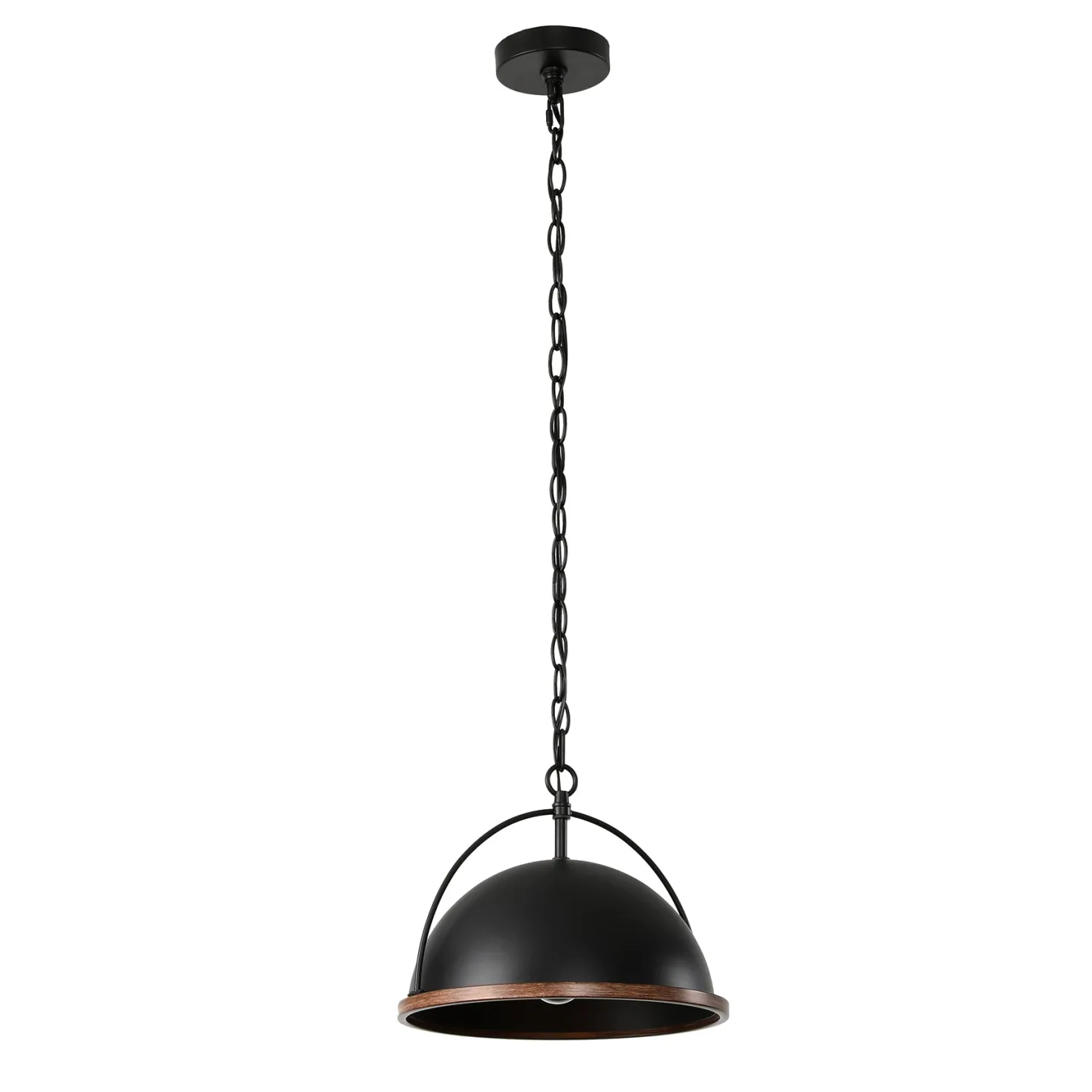 13" Pendant Lights, 1-Light Industrial Ceiling Lights With Adjustable Height