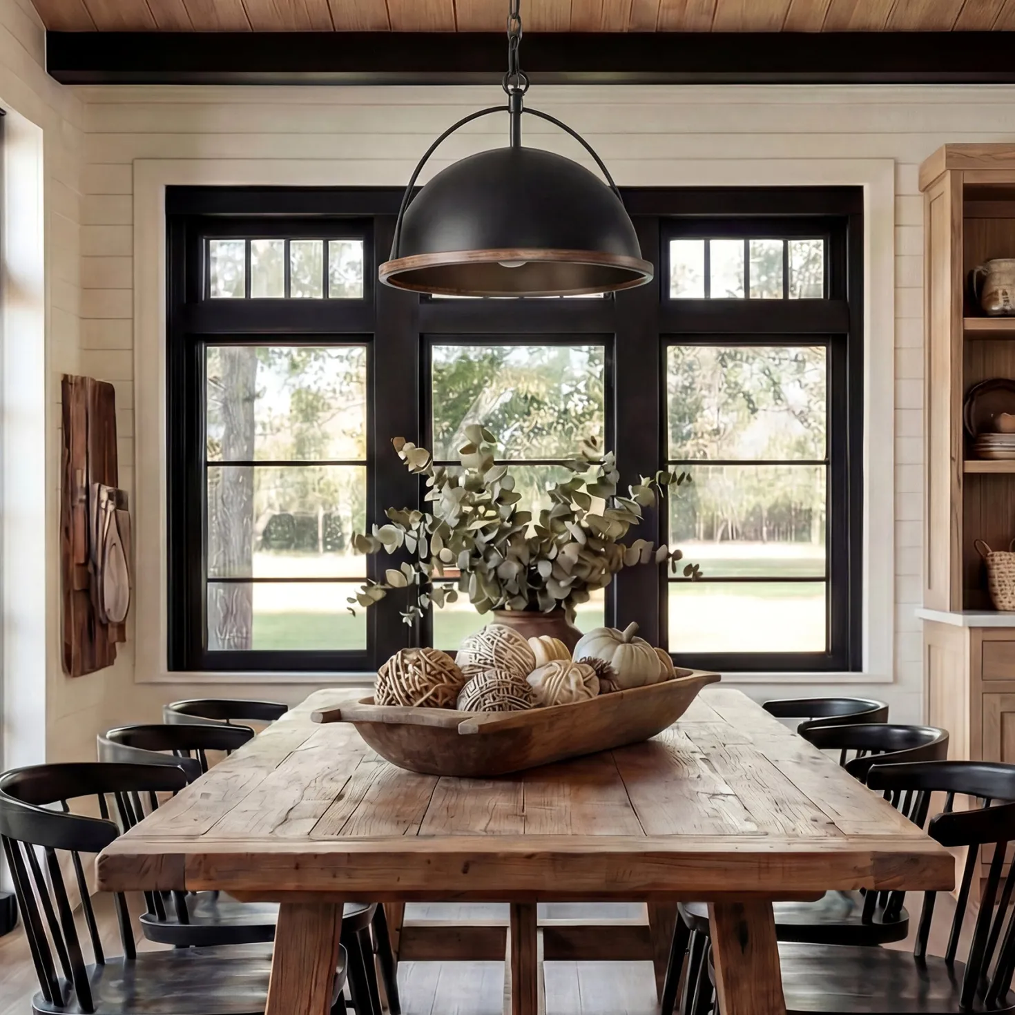 13" Pendant Lights, 1-Light Industrial Ceiling Lights With Adjustable Height