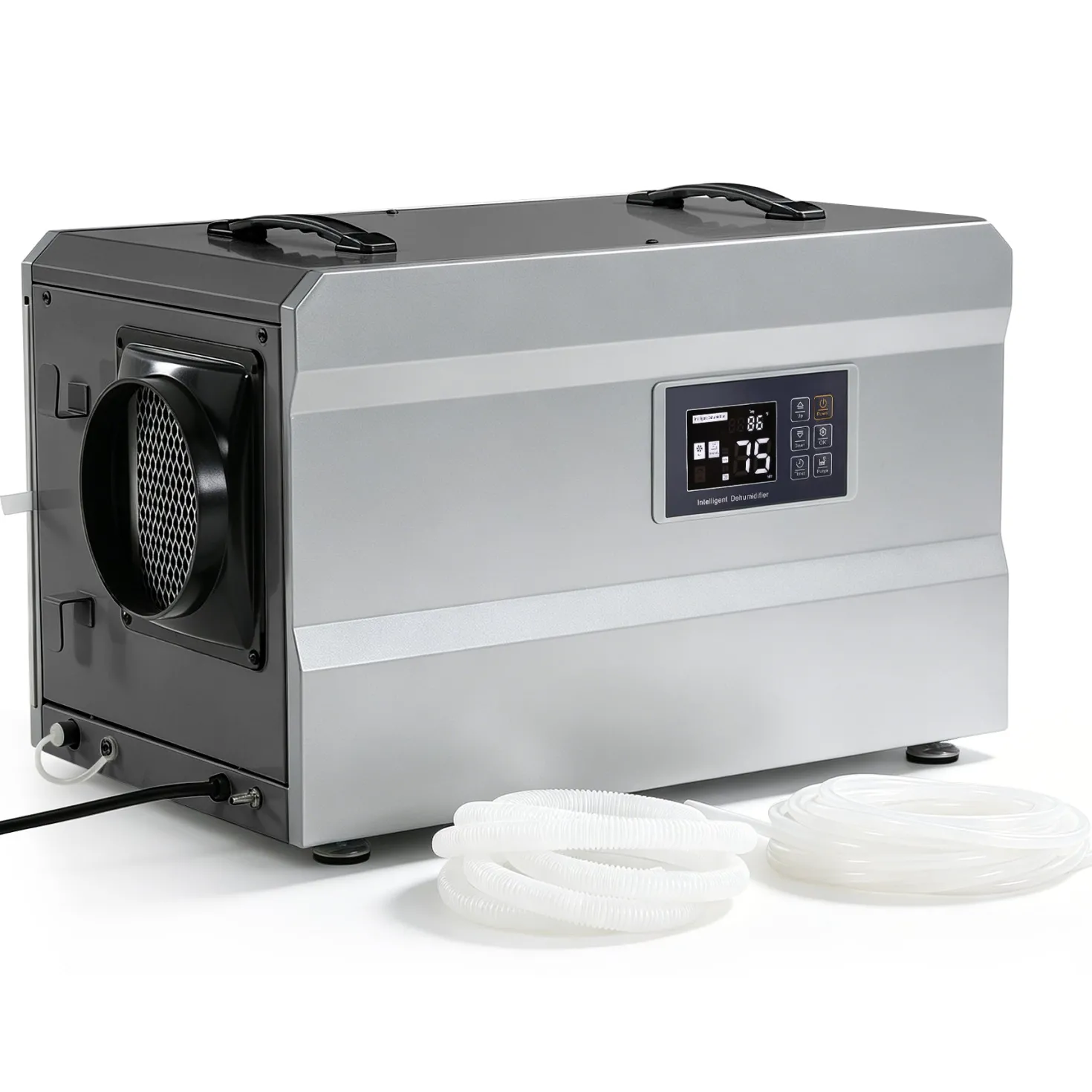 145 Pints Commercial Dehumidifier with Pump & Drain Hose for 1600 Sq. Ft, Auto Defrost, Washable Filter