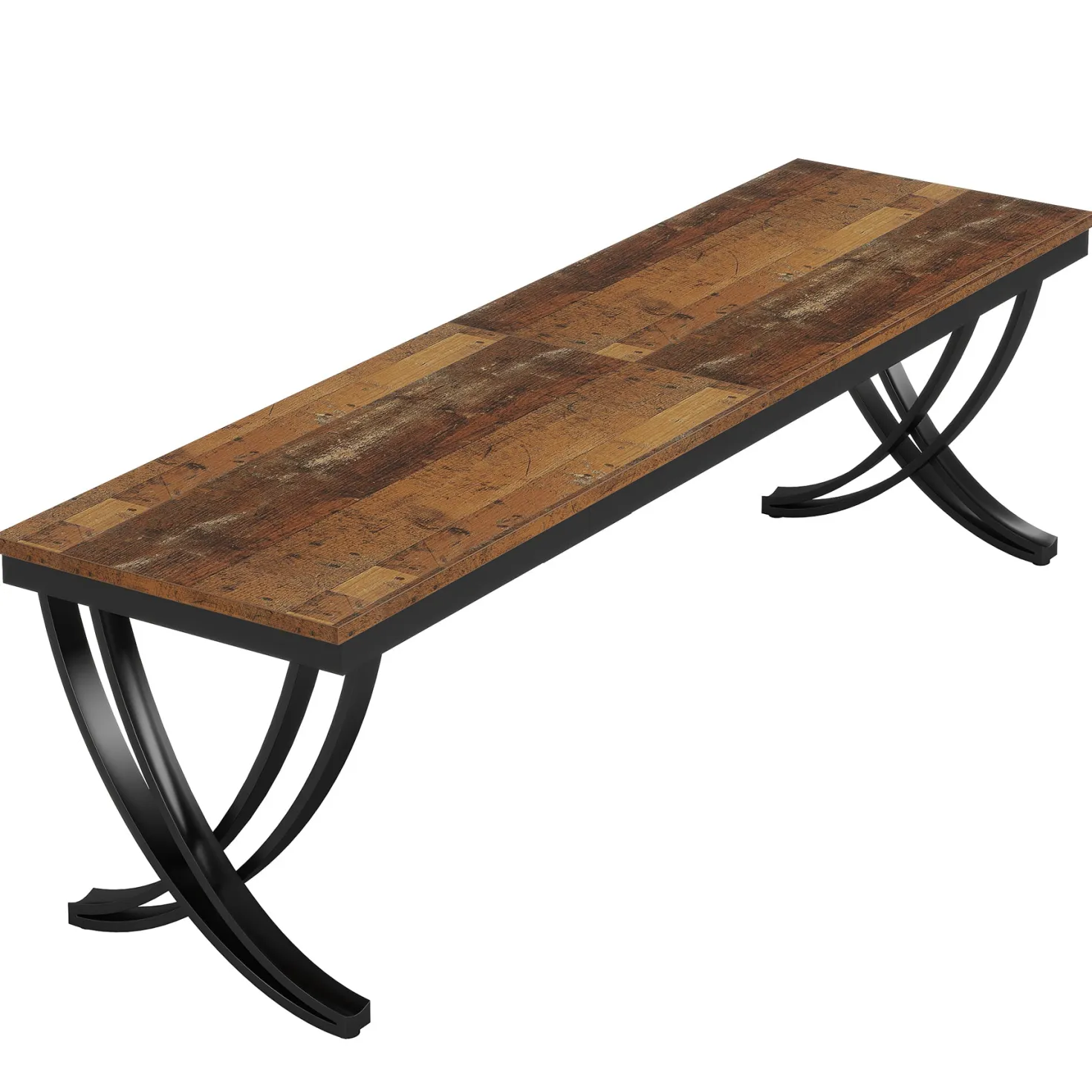 78.74“ Rectangular Dining Table for 6-8, Large Wooden Farmhouse Table