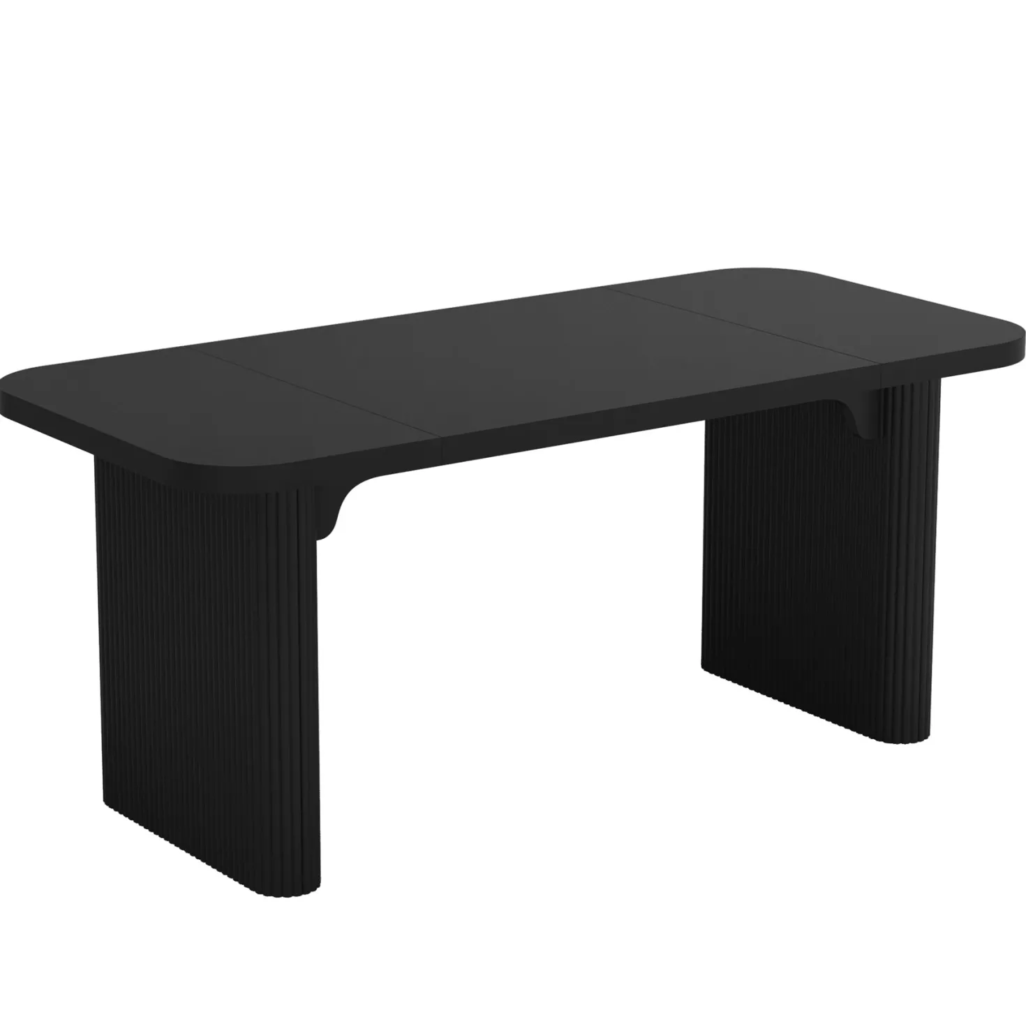 62" Rectangular Dining Table for 4-6, Simple Kitchen Dinner Table
