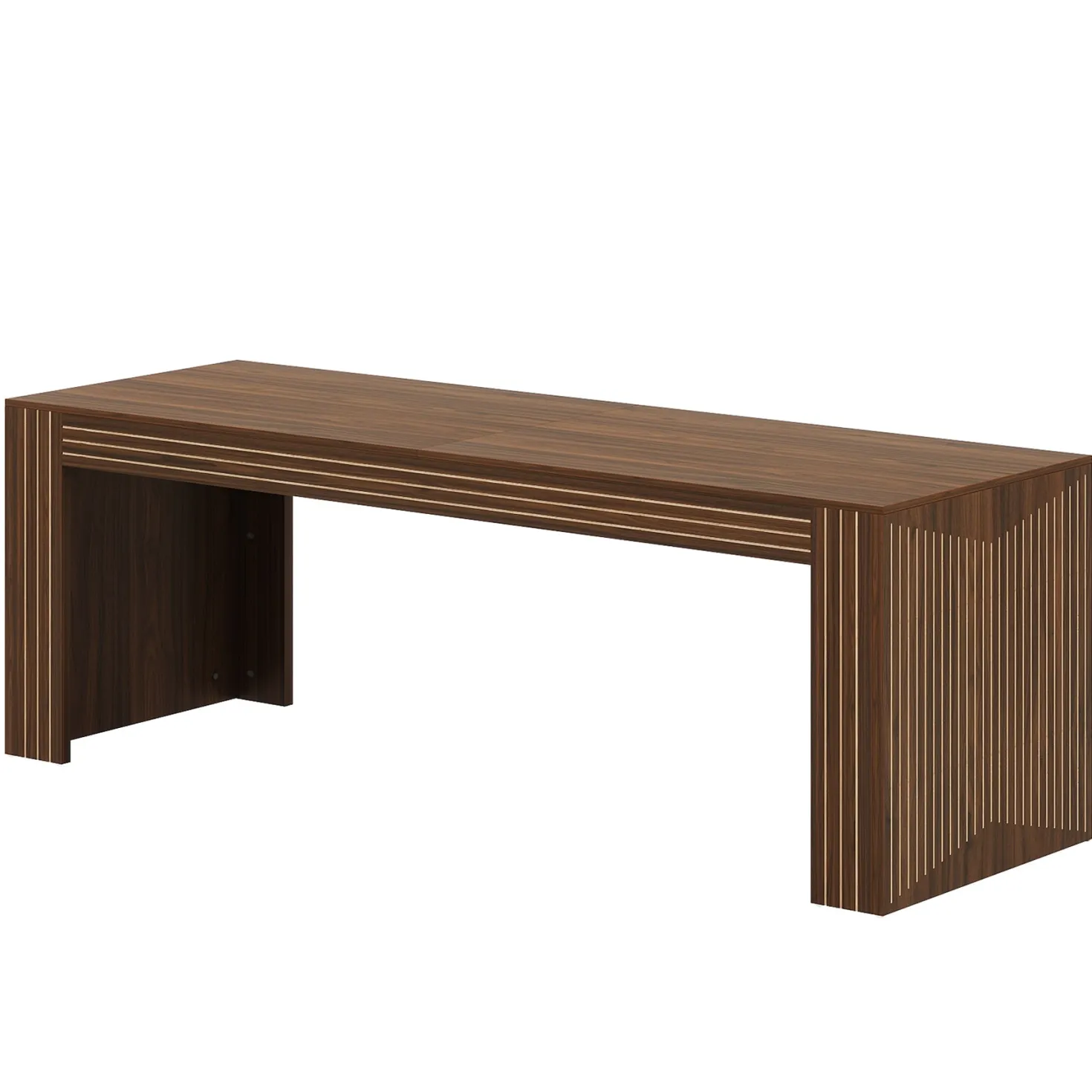 78.7" Rectangular Dining Table, Farmhouse Kitchen Dinner Table for 6-8