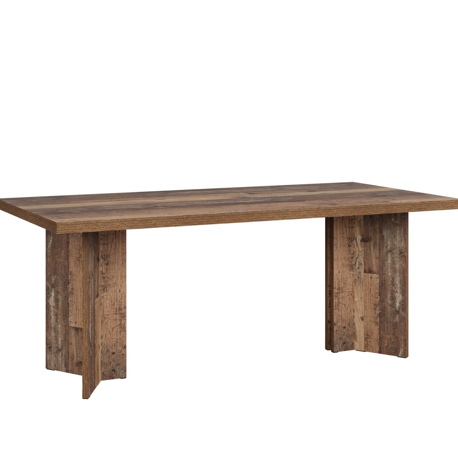 63" Rectangular Dining Table, Farmhouse Kitchen Dinner Table for 4-6 People