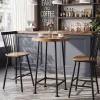 39.4" Round Bar Table, High Top Pub Table Drink Cocktail Furniture(Only Table)