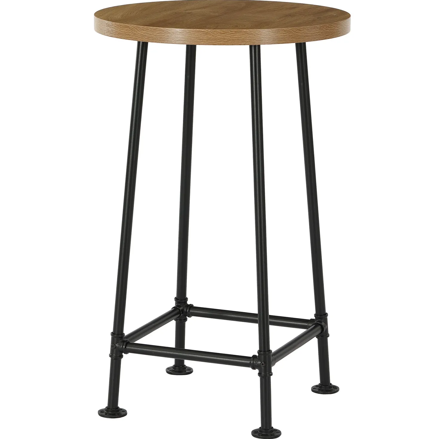 39.4" Round Bar Table, High Top Pub Table Drink Cocktail Furniture(Only Table)
