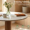 31.5" Round Conference Table, Small Wood Meeting Room Table for 2-4 People