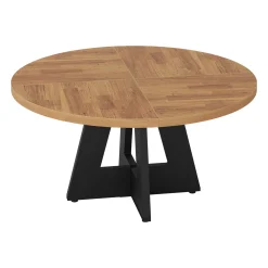 47" Round Dining Table for 4-6, Farmhouse Kitchen Table Table for Dining Room