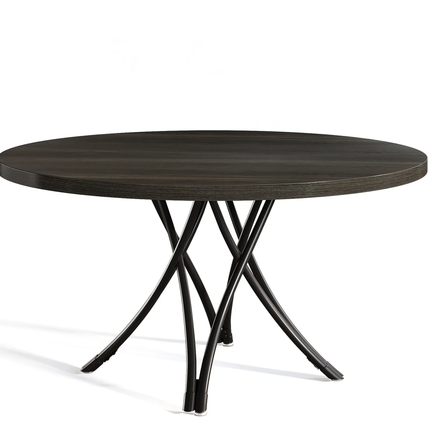 47" Round Dining Table, Modern Circle Kitchen Table for 4