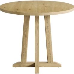 31.5" Round Dining Table, Small Kitchen Table with Sturdy Base for 2-4