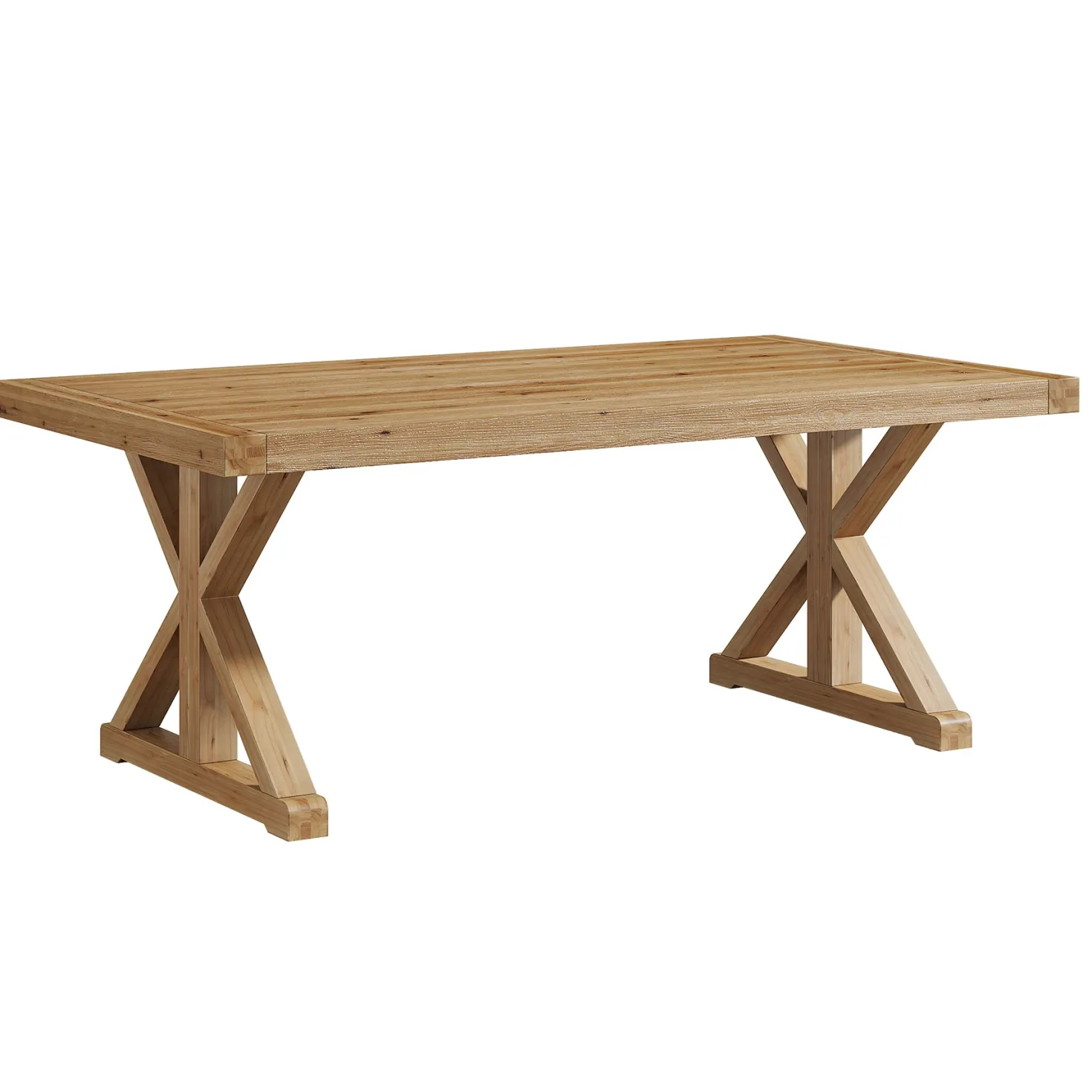 63" Rustic Computer Desk, Solid Wood Executive Desk for Office