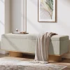 50.4" Shoe Bench, Upholstered Entryway Bench with Flip Up Storage