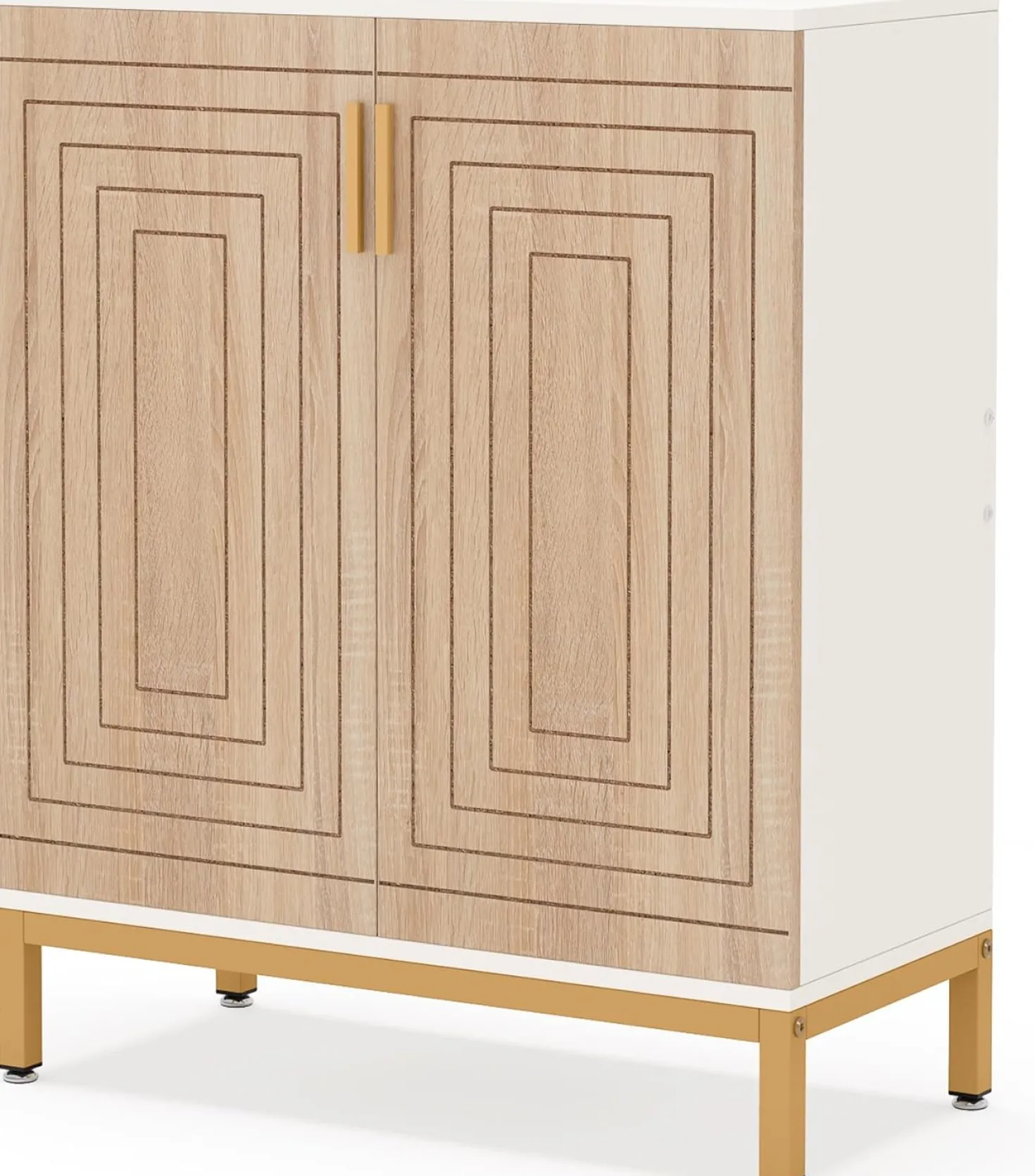 31.49" Shoe Cabinet with Doors for 20 Pairs, 5 Tier Modern Freestanding Shoe Storage Organizer