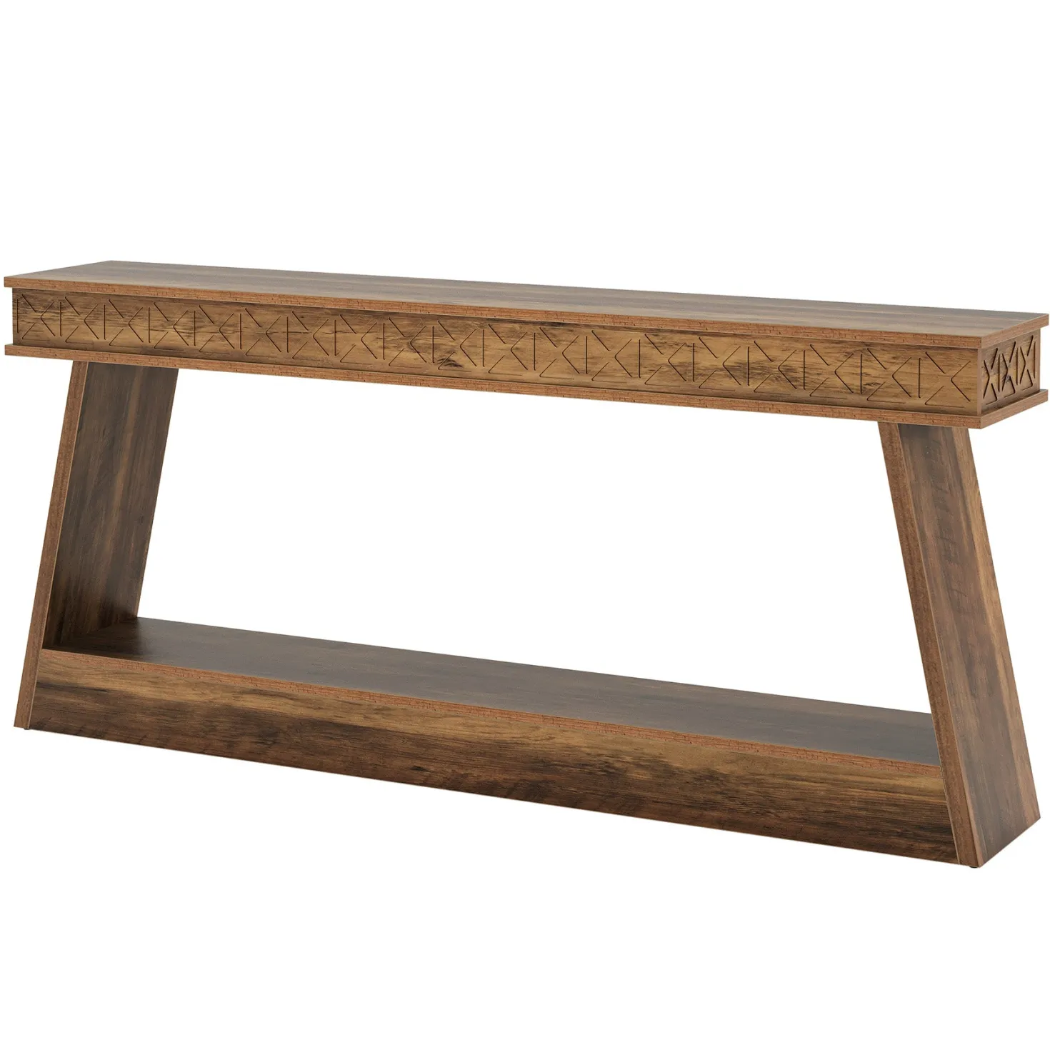 70.8" Sofa Table, Farmhouse Console Table Entryway Table with Storage