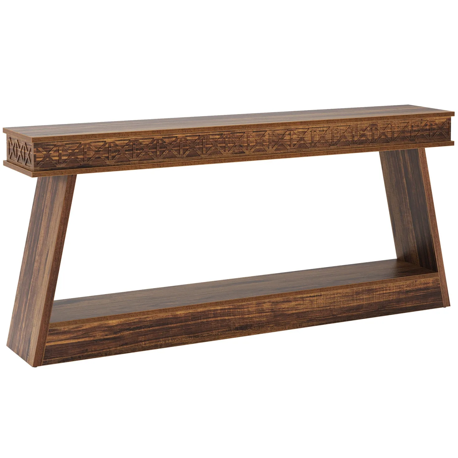 70.8" Sofa Table, Farmhouse Console Table Entryway Table with Storage