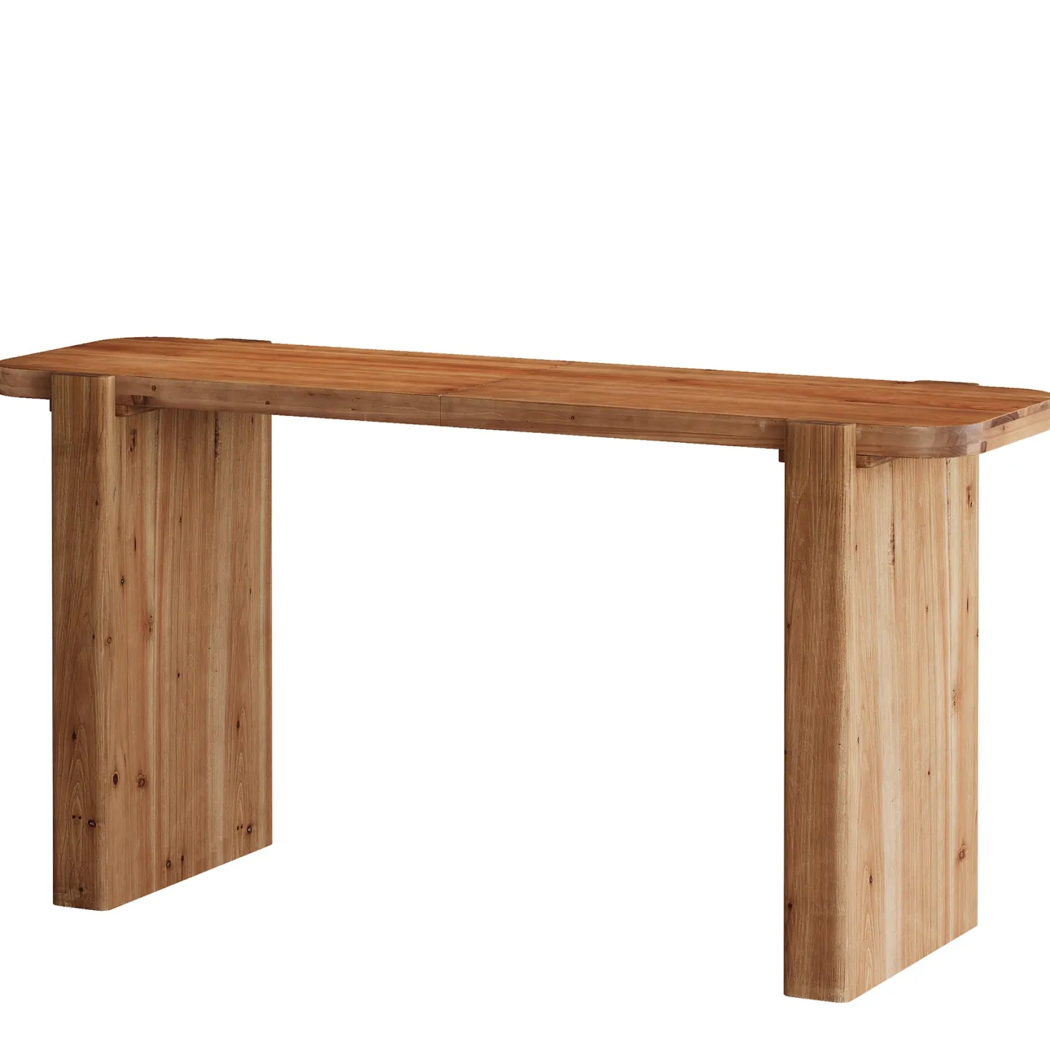63" Solid Wood Bar Table, Rectangular Counter Height Pub Table Home Bar Table