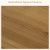 30" Solid Wood Coffee Table, Round Small Center Table with 2-Tier Storage