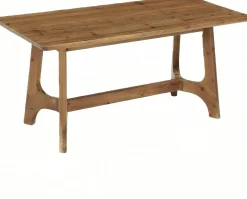 62.99" Solid Wood Conference Table, Rectangular Seminar Desk Meeting Room Table for 4-6 People