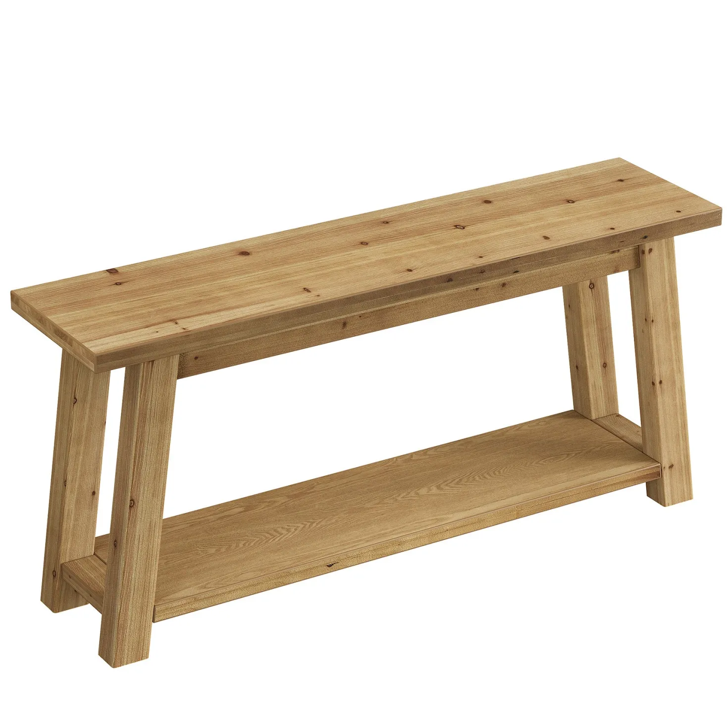 70.9" Solid Wood Console Table, Farmhouse Entryway Table for Living Room