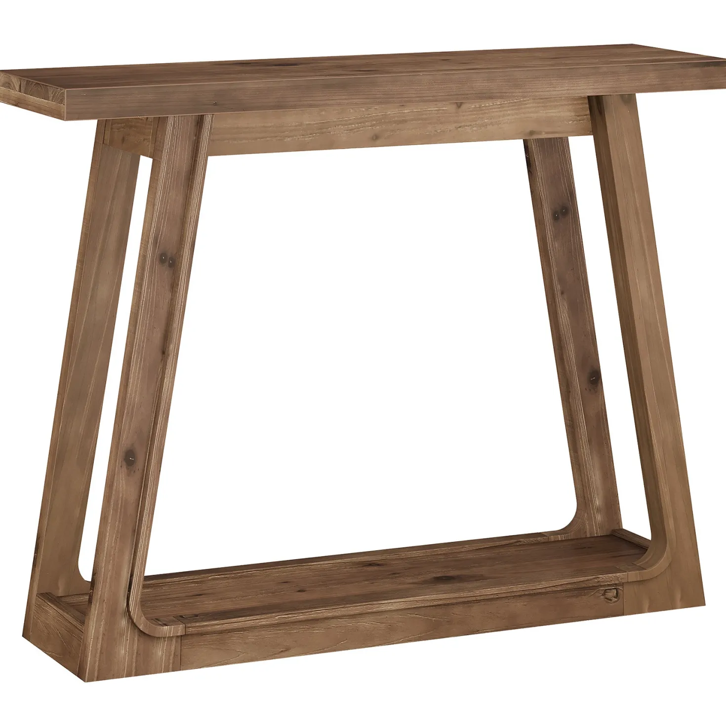41" Solid Wood Console Table, 2-Tier Entryway Sofa Table for Living Room, Hallway