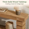 62.9" Solid Wood Console Table with Storage Shelf, Narrow Entryway Sofa Table for Hallway or Living Room