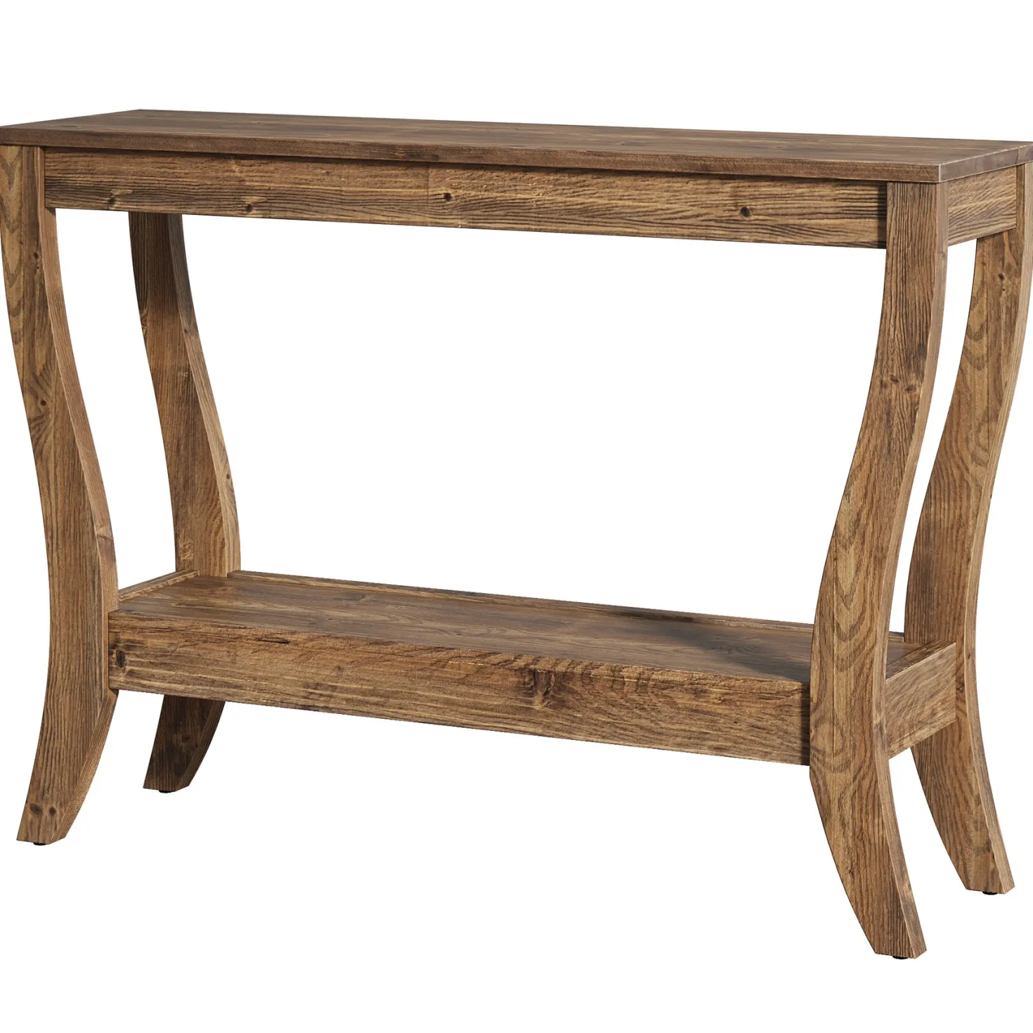 41.3" Solid Wood Console Table, Farmhouse Entryway Table With Storage