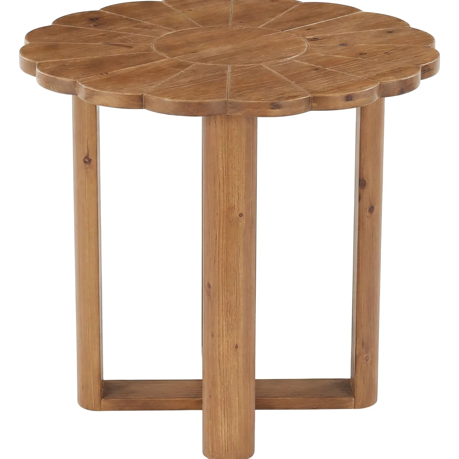 31.5" Solid Wood Round Dining Table, Farmhouse Kitchen Table for 2-4