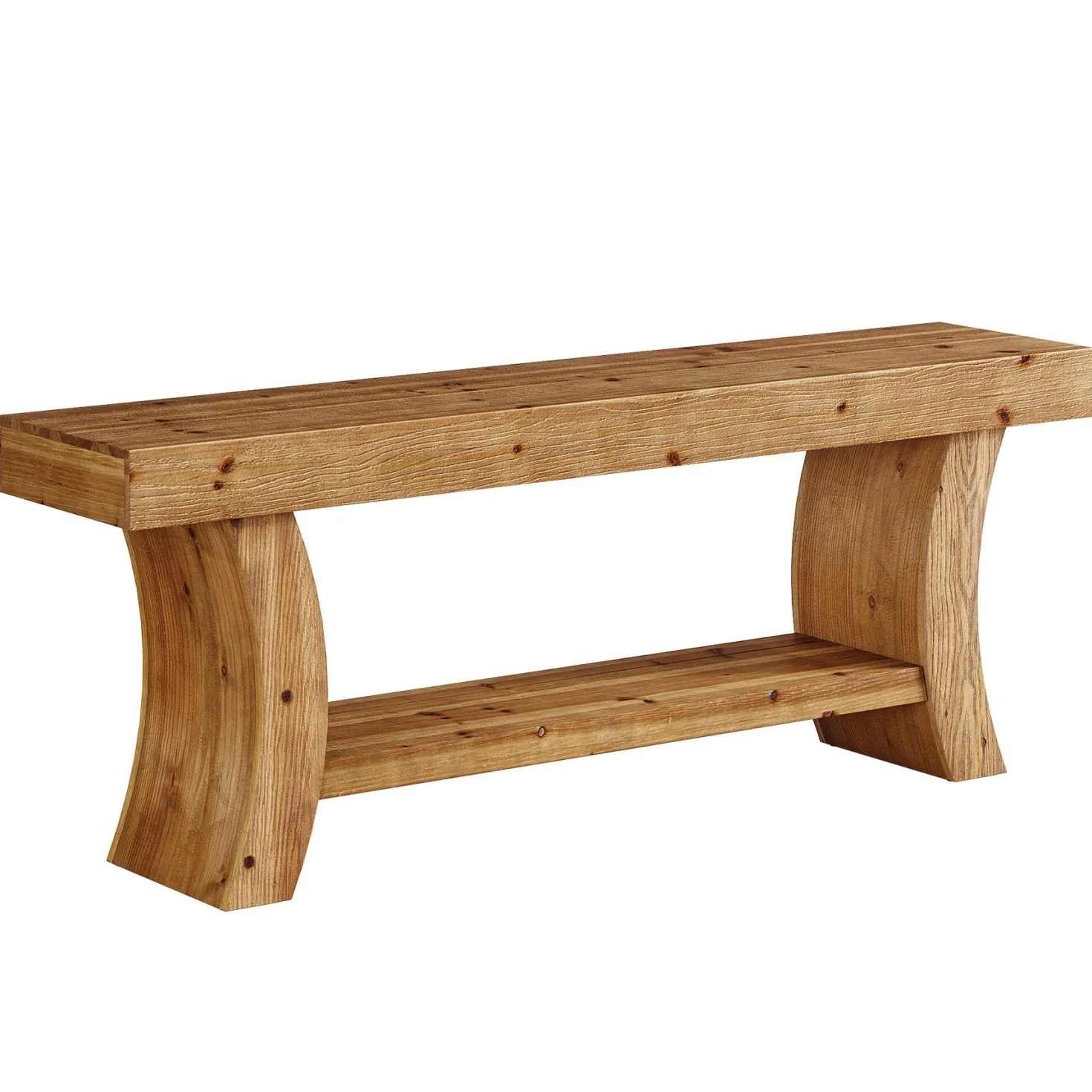 63" Solid Wood TV Stand, Entertainment Center for Up to 70" TVs