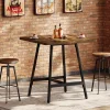 31" Square Bar Table, Small High Top Pub Table Dining Table with Thickened Top