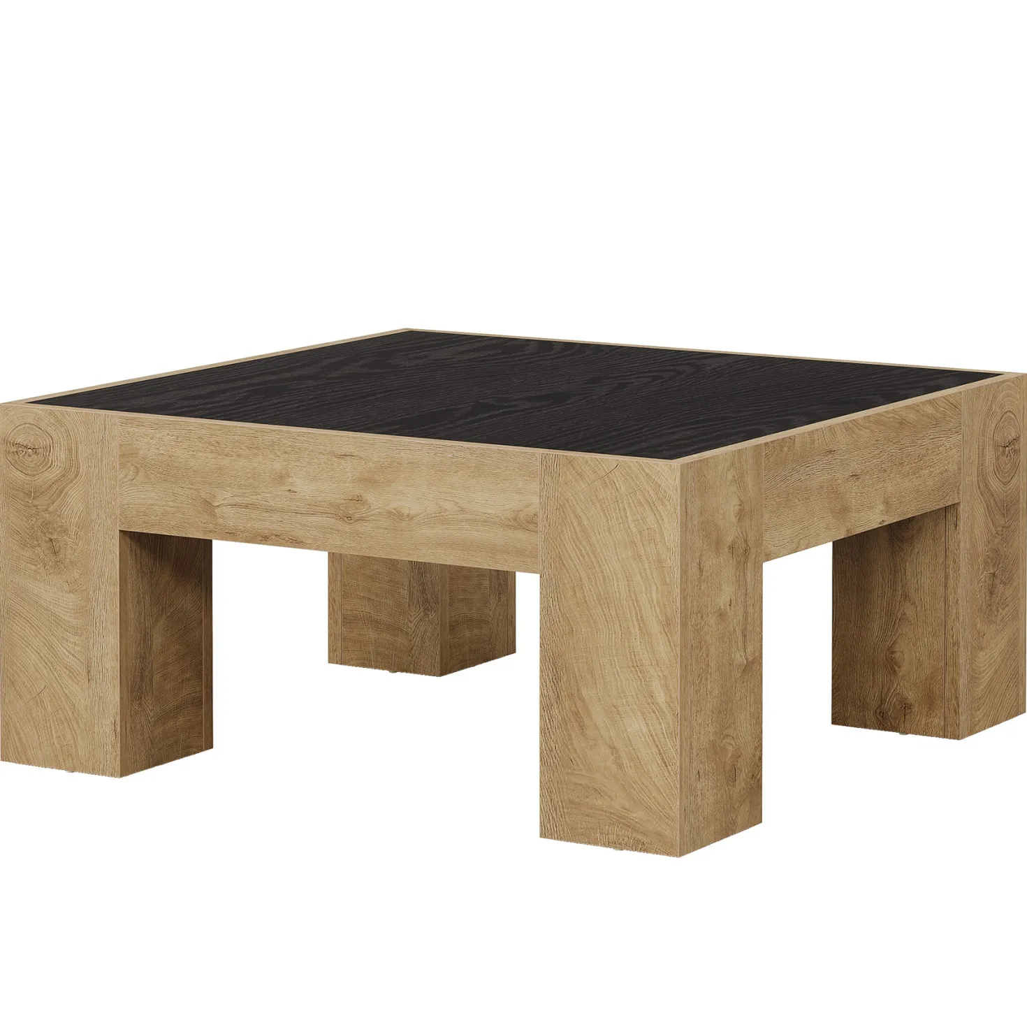 31.5" Square Coffee Tables, Farmhouse Center Table with Sturdy Legs