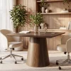 31.5" Square Conference Table, Wooden Meeting Room Table for 4 People