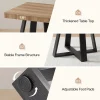 31.5" Square Dining Table, Small Kitchen Table with Fluted Edge for 4