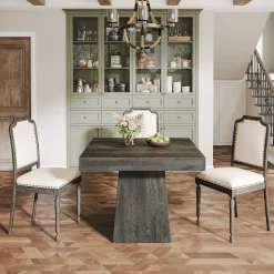31.5" Square Dining Table, Small Farmhouse Kitchen Dinner Table for 4 People