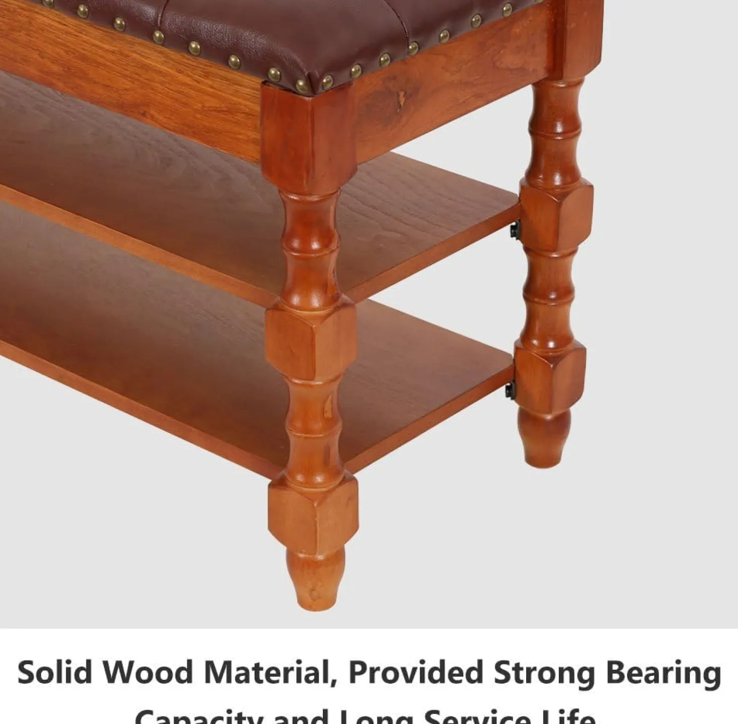 39" Storage Bench, Solid Wood Shoe Bench 8-10 Pair Shoe Organizer with Lift Top