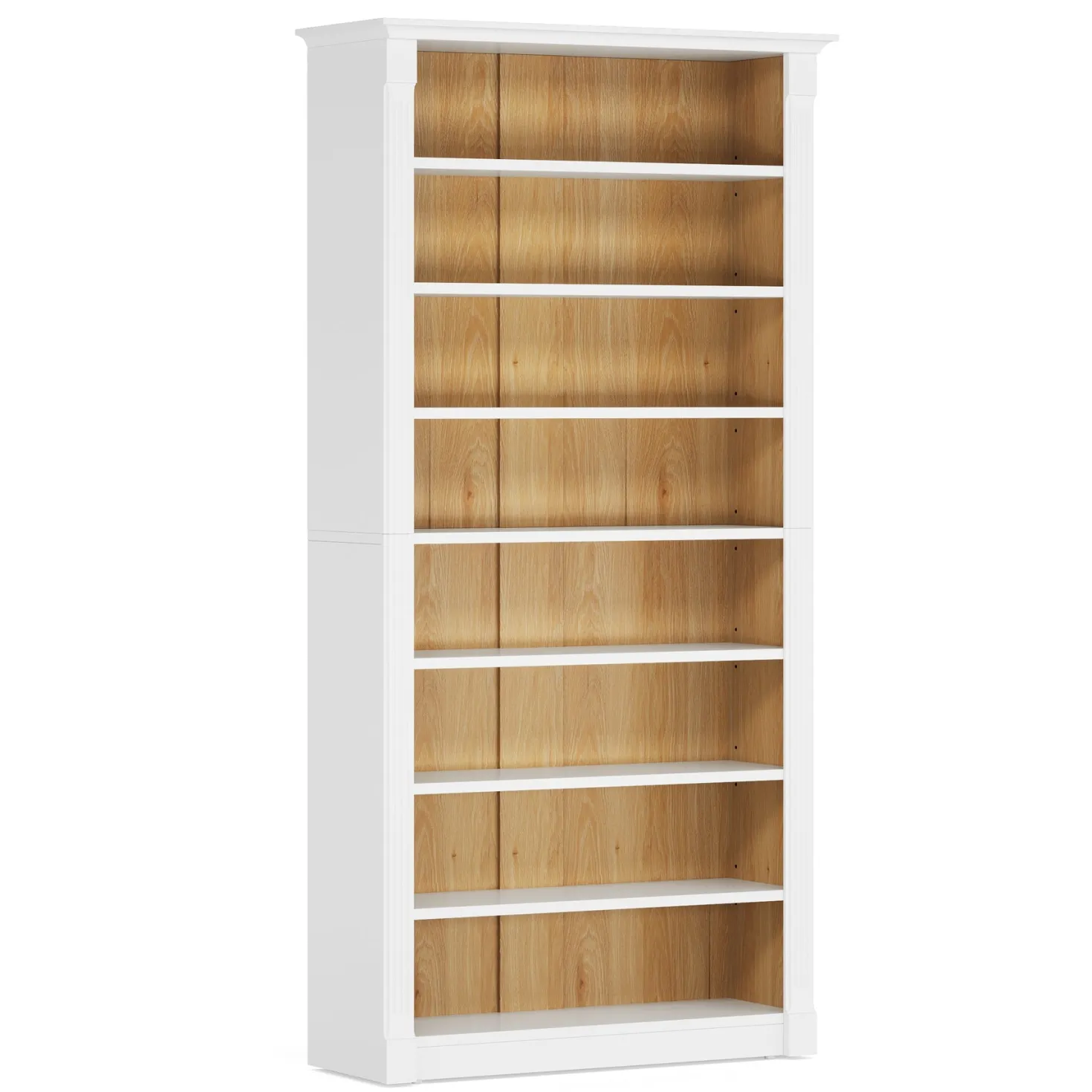 70.9" Tall Bookcase, Modern 8-Tier Bookshelf Freestanding Display Shelf