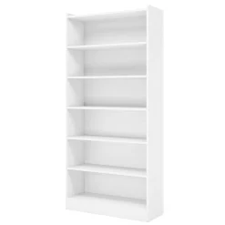 72" Tall Bookcase, 6-Tier Freestanding Bookshelf for Home Office